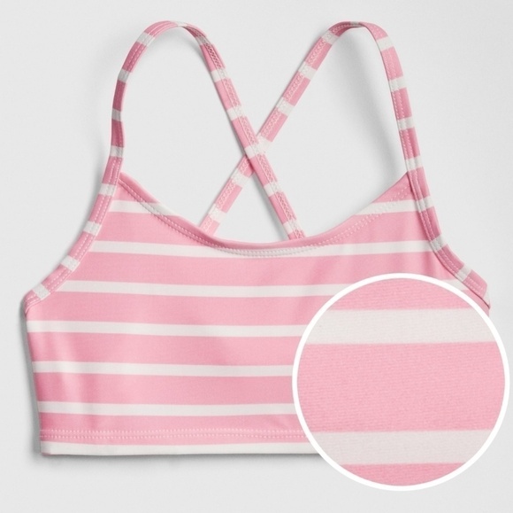 NWT Gap Kids Striped Swim Top - Picture 1 of 4